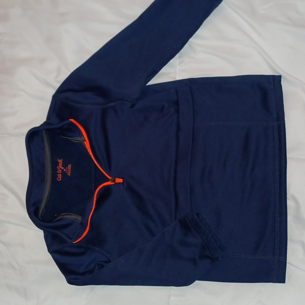 Fleece lined half zip pullover